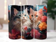 Spring Cats 3 Tumbler Wrap - CraftNest