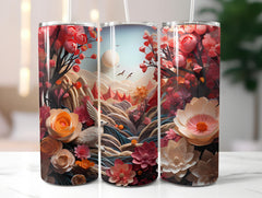 Spring Origami 5 Tumbler Wrap - CraftNest