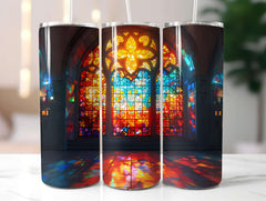 Stained Glass Summer 2 Tumbler Wrap - CraftNest - Digital Crafting and Art