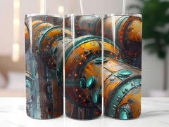 Steampunk Summer 3 Tumbler Wrap - CraftNest - Digital Crafting and Art