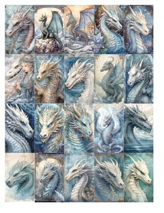 Ice Dragon Junk Journal Pages - CraftNest