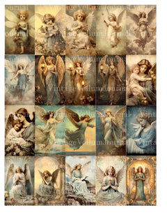 Classic Angels Junk Journal Pages - CraftNest