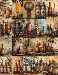 Homebrewing Junk Journal Pages - CraftNest - Digital Crafting and Art
