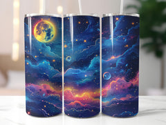 Celestial Night Sky Tumbler Wrap - CraftNest - Digital Crafting and Art