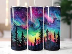Northern Lights Tumbler Wrap - CraftNest - Digital Crafting and Art