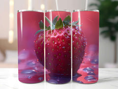 Strawberry 2 Tumbler Wrap - CraftNest - Digital Crafting and Art
