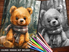 Teddy Bear Summer Coloring Books - CraftNest - Digital Crafting and Art