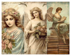 Classic Angels Junk Journal Pages - CraftNest