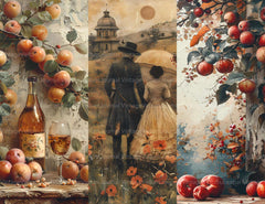Orchard Harvest Junk Journal Pages - CraftNest - Digital Crafting and Art
