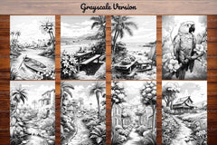 Tropical Spring Coloring Books - CraftNest