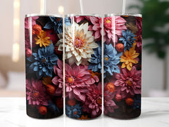 Chrysanthemum Bloom Tumbler Wrap - CraftNest