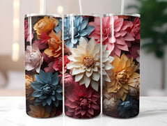 Chrysanthemum Bloom Tumbler Wrap - CraftNest