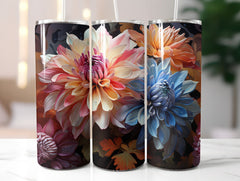 Chrysanthemum Bloom Tumbler Wrap - CraftNest