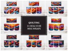 Quilting 3 Mug Wrap - CraftNest - Digital Crafting and Art
