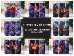 Butterfly Gardens 6 Tumbler Wrap - CraftNest - Digital Crafting and Art