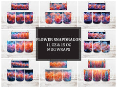 Flower Snapdragon 3 Mug Wrap - CraftNest
