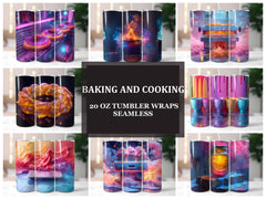 Baking and Cooking 2 Tumbler Wrap - CraftNest - Digital Crafting and Art