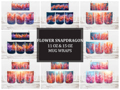Flower Snapdragon 8 Mug Wrap - CraftNest