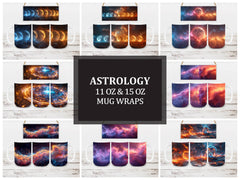 Astrology 4 Mug Wrap - CraftNest - Digital Crafting and Art