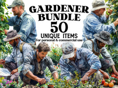 Gardener Clipart - CraftNest - Digital Crafting and Art