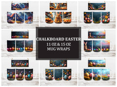 Chalkboard Easter 4 Mug Wrap - CraftNest