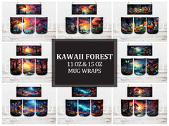Kawaii Forest 2 Mug Wrap - CraftNest