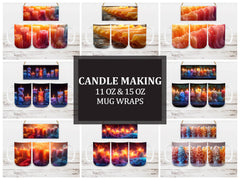 Candle Making 1 Mug Wrap - CraftNest - Digital Crafting and Art