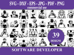 Software Developer SVG Bundle - CraftNest - Digital Crafting and Art