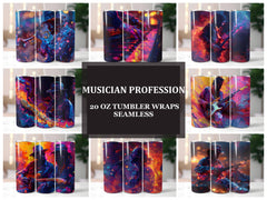Musician Profession 1 Tumbler Wrap - CraftNest - Digital Crafting and Art