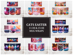Cats Easter 3 Mug Wrap - CraftNest