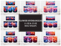 Flower Hydrangeas 4 Mug Wrap - CraftNest