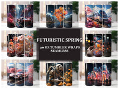 Futuristic Spring 3 Tumbler Wrap - CraftNest