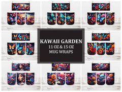 Kawaii Garden 5 Mug Wrap - CraftNest