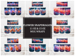 Flower Snapdragon 2 Mug Wrap - CraftNest