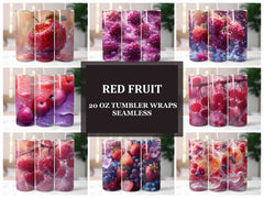 Red Fruit 7 Tumbler Wrap - CraftNest - Digital Crafting and Art