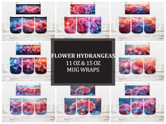 Flower Hydrangeas 2 Mug Wrap - CraftNest