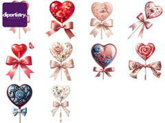 Coquette Lollipops Clipart - CraftNest - Digital Crafting and Art