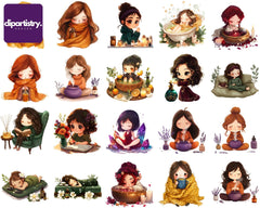 Cozy Selfcare Clipart - CraftNest - Digital Crafting and Art