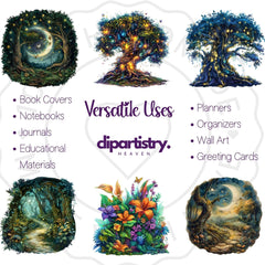 Enchanted Nature Fairytale Clipart - CraftNest - Digital Crafting and Art
