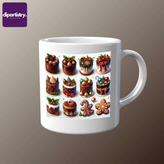 Christmas Chocolate Cake Food Clipart - CraftNest - Digital Crafting and Art