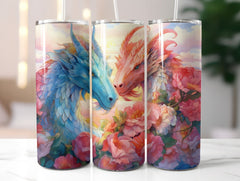 Floral Dragons Tumbler Wrap - CraftNest