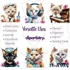 Funny Kittens Clipart - CraftNest - Digital Crafting and Art