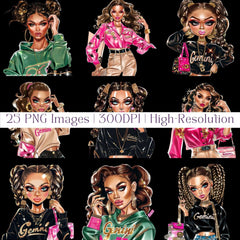 Gemini Astrology Chic Clipart - CraftNest - Digital Crafting and Art