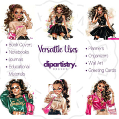 Gemini Astrology Chic Clipart - CraftNest - Digital Crafting and Art
