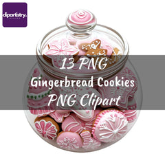 Christmas Gingerbread Cookies Clipart - CraftNest - Digital Crafting and Art