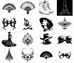 Vintage Fashion SVG Bundle - CraftNest - Digital Crafting and Art
