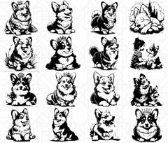 Corgi SVG Bundle - CraftNest - Digital Crafting and Art