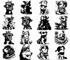 Dogs In Costumes SVG Bundle - CraftNest - Digital Crafting and Art