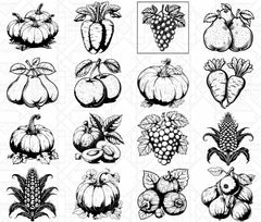 Autumn Fruits SVG Bundle - CraftNest - Digital Crafting and Art