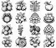 Asian Fruits SVG Bundle - CraftNest - Digital Crafting and Art